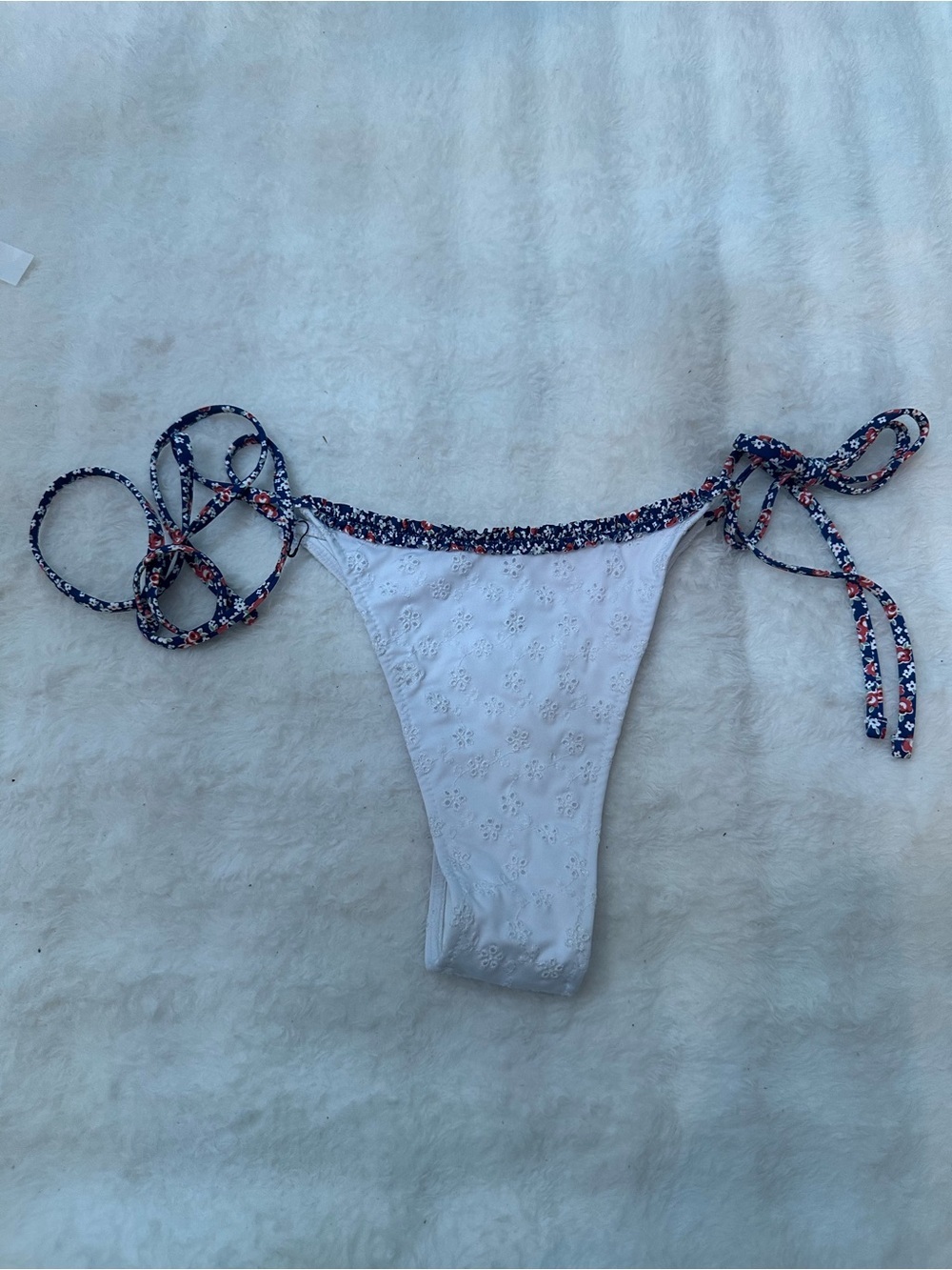 New! Frankie's Bikinis Garden Eyelet Divine Skimpy Bikini Bottom 39322 - Picture 9 of 10